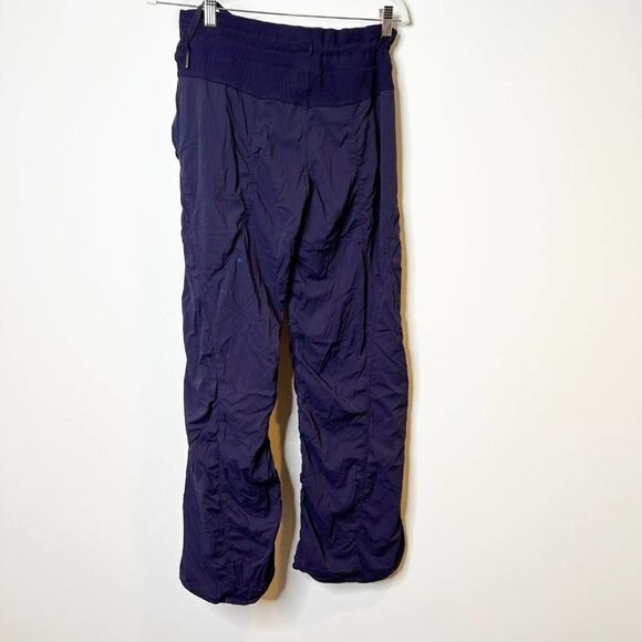 Lululemon Womens Blue Elastic Waist Pockets Drawstring Activewear Pant Size 6 - Picture 2 of 8
